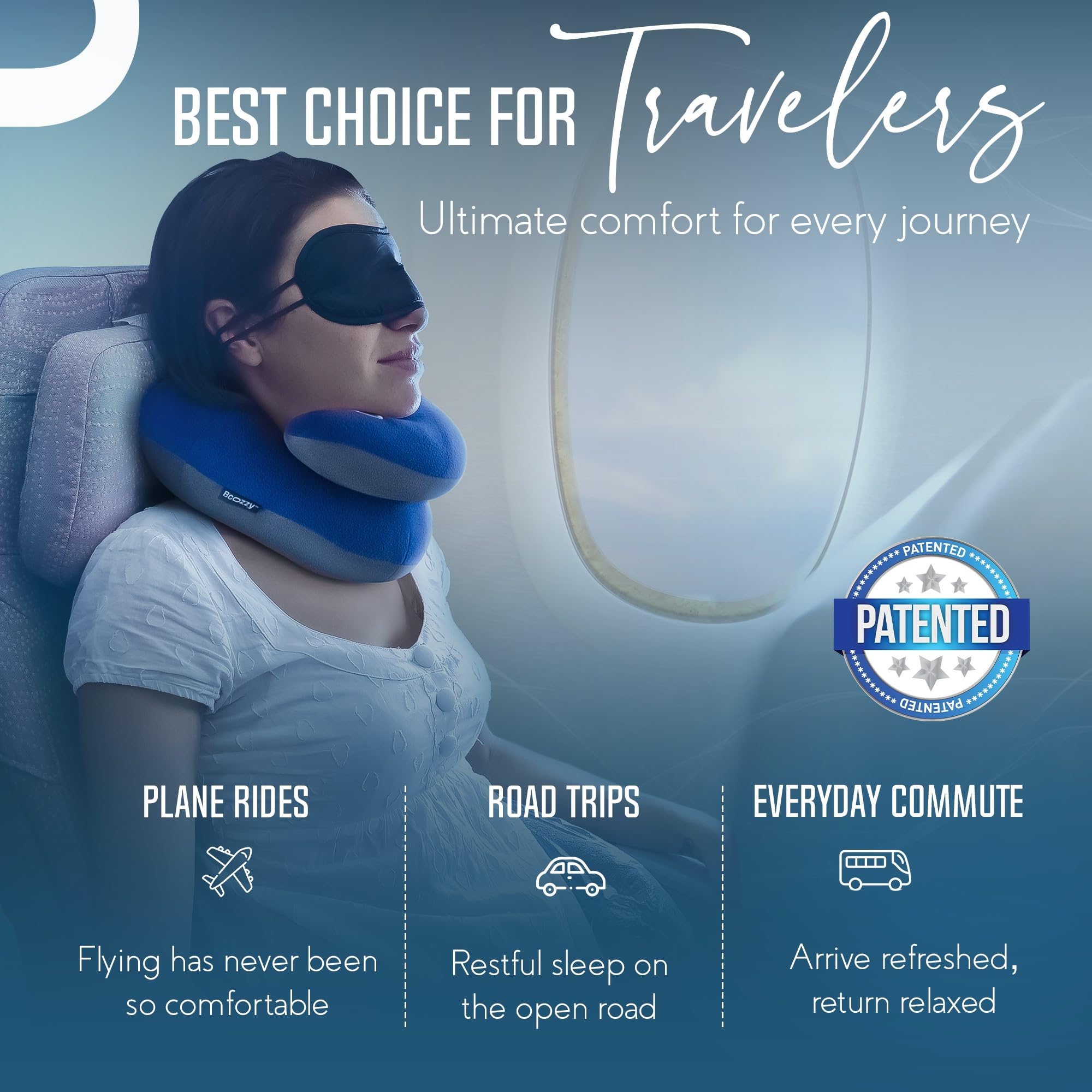 BCOZZY® Travel Neck Pillow